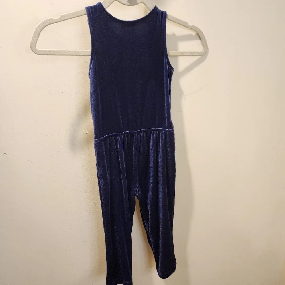 GENUINE Kids From Oshkosh Velour purple jumpsuit size 3T